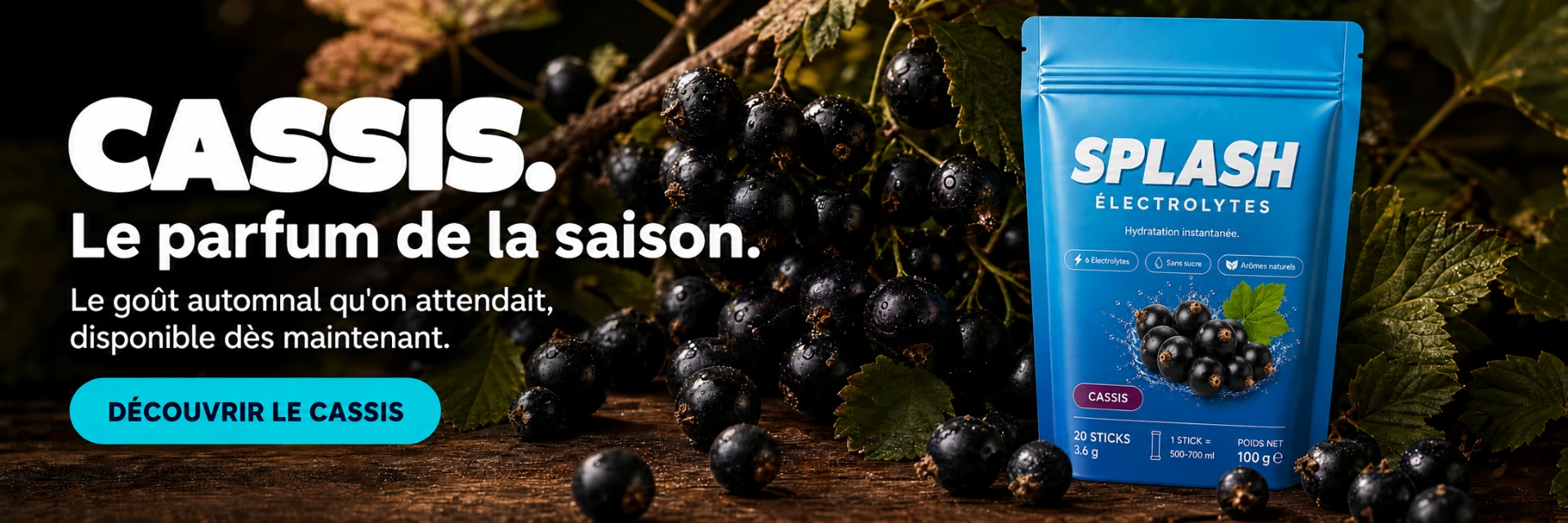CASSIS — Le parfum de la saison. Découvrir le cassis.